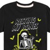 Boys' - Instant Message - Skeleton Resting My Bones At the Tomb Short Sleeve Graphic T-Shirt - 2 of 4
