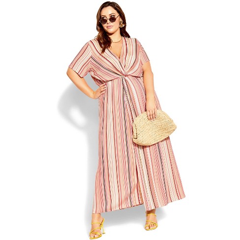 Women's Plus Size Takamaka Stripe Maxi Dress - Takamaka Stripe | City ...