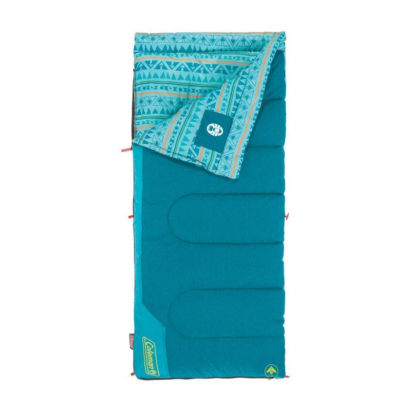 Coleman 50 Degree Youth Sleeping Bag - Turquoise, 5 of 7