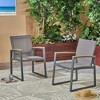 PAGED Set of 2 Patio Dining Chairs,Modern Outdoor Dining Chairs with Aluminum Frame,24.5 inch Chairs Suitable for Patio,Garden, - 2 of 4