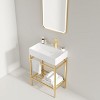 NicBex Bathroom Vanity with Basin,Bathroom Sink Vanity with Open Metal Leg and Shelves,24 inch Bathroom Sink Cabinet for Bathroom - 2 of 4