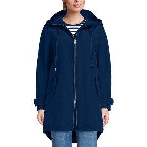 Lands' End Women's Squall A-Line Rain Jacket - 1 of 4