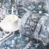 Area Rug Vintage Medallion Entryway Mat Washable Boho Floral Hallway Runner Bedroom Bedside Laundry Indoor Oriental Non-Slip Kitchen - 4 of 4