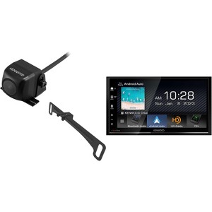 Kenwood DMX809S Digital Multimedia Receiver with CMOS-230LP Rearview Camera with License Plate Mounting Hardware - 1 of 4