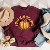 Simply Sage Market Pumpkin Season Checkered Sweatshirt - 3 of 4