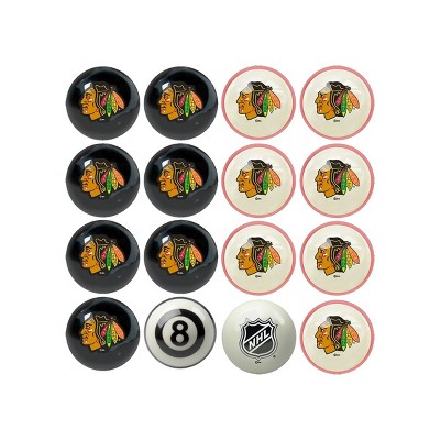 NHL Chicago Blackhawks Home & Away Billiard Ball Set