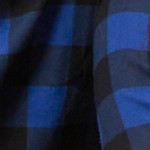 plaid black & navy