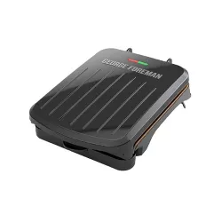 George Foreman 2 Serving Classic Plate Electric Grill & Panini Press - Black - GRS040BZ