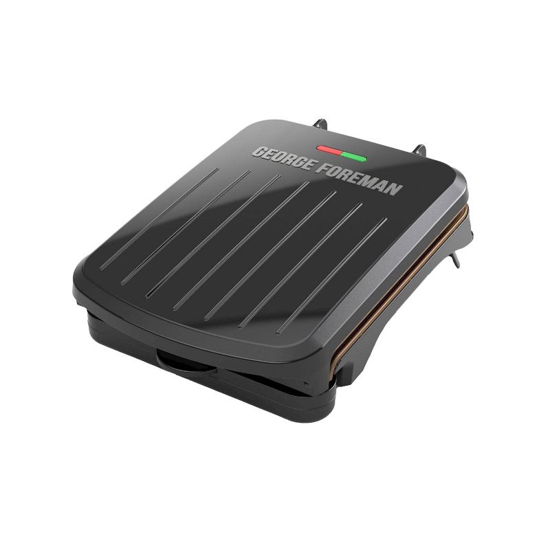 George Foreman 2 Serving Classic Plate Electric Grill &#38; Panini Press - Black - GRS040BZ, 1 of 11
