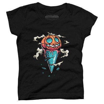 Girl's Design By Humans Halloween By anggatantama T-Shirt