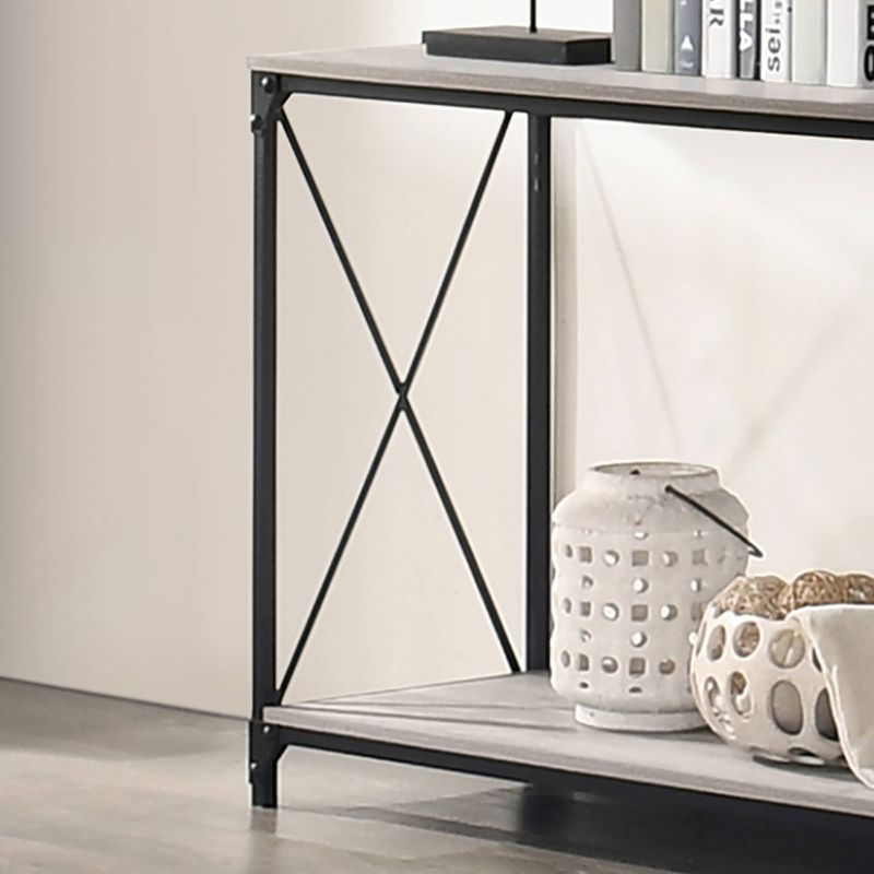 Rosslea Lower Shelf Sofa Table Black/Gray - HOMES: Inside + Out, 5 of 7