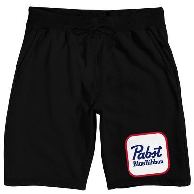 Pabst Blue Ribbon Logo Men's Black Lounge Shorts : Target