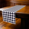 Slickblue Gingham Checkered Table Runner 14"x108" – 100% Spun Polyester, Reversible, Serged Edges, 9 Colors Options - 2 of 3