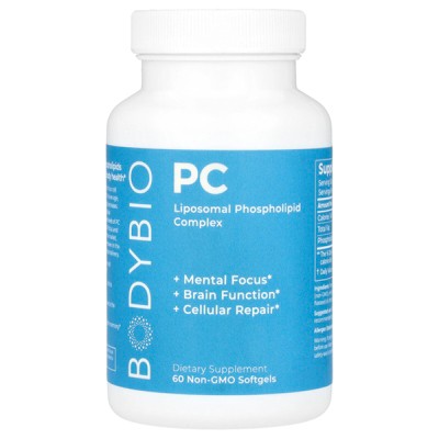 BodyBio PC, Liposomal Phospholipid Complex, 60 Non-GMO Softgels (650 mg per Softgel)