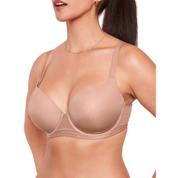 Curvy Couture Plus Cotton Luxe Unlined Wire Free Bra Natural 46DD