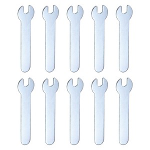 Unique Bargains Galvanized Iron Automotive Repair Furniture Assembly Metric Small Open-End Wrenches 10 Pcs - 1 of 4