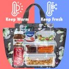OPUX Lunch Bag Women, Insulated Tote Box Kids Men Girls Adults, Reusable Small Medium Soft Cooler School Adults Work Office Picnic - 2 of 4