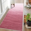 Modern Ombre Area Rug Indoor Gradient Floor Cover Foldable Thin Washable Rug - 3 of 4