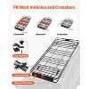 VEVOR Roof Rack Basket, 84 x 39 x 4.1 in, Universal Rooftop Cargo Carrier with 7.9 x 3.9 x 10.2 in Cargo Bag, Net, Ratchet Straps, Black - 4 of 4