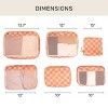 Jadyn Packing Cubes -Terracotta Check - 2 of 4