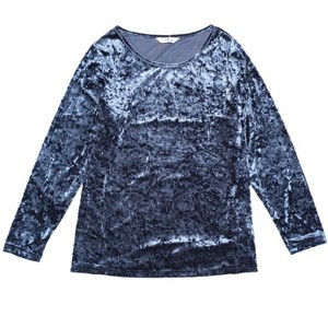 Agnes Orinda Women's Plus Size Velvet Long Sleeve Festival Fashion Top - 1 of 4