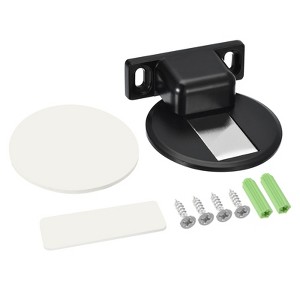 Unique Bargains Zinc Alloy Magnetic Door Stop with Self Adhesive and Screw Mount - 1 of 4