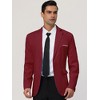 Lars Amadeus Men's Dress Slim Fit Single Breasted One Button Suit Sports Blazer - 2 of 4