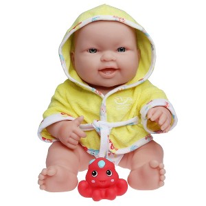 JC Toys Lots to Love 14" All Vinyl Baby Doll with Hooded Towel and Bath Accessories - 1 of 3