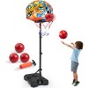 Joyfy Basketball Hoop for Kids, 2.8 ft-6.2 ft Adjustable Basketball Hoop with 4 Balls, Indoor Outdoor Basket Ball Game Set for Boys Girls Age 3 + - 2 of 4