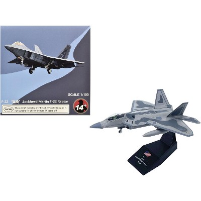 Lockheed Martin F-22A Raptor Stealth Aircraft "Langley AFB" (2005) United States Air Force 1/100 Diecast Model Airplane