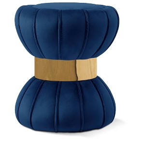 Meridian Furniture,Vino Velvet Ottoman/Stool - 1 of 4