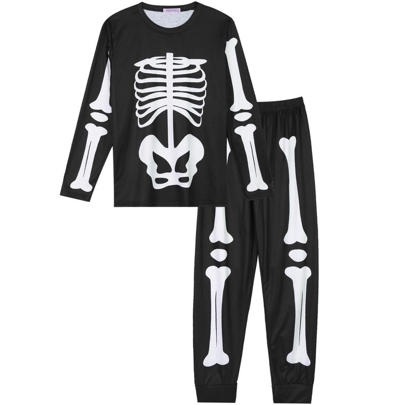cheibear Halloween Long Sleeve Family Matching Sleepwear Party Cosplay Pajama Set Black, 2 of 5