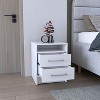 NicBex Nightstand 2 Drawers Bedside Table with Concealed Shelf Modern End Table for Living Room, Bedroom, Study - 2 of 4