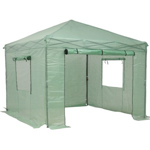 Ainfox Instant Pop-up Greenhouse, Indoor Outdoor Plant Gardening Green House, Roll-Up Zipper Doors and Side Windows - 1 of 4