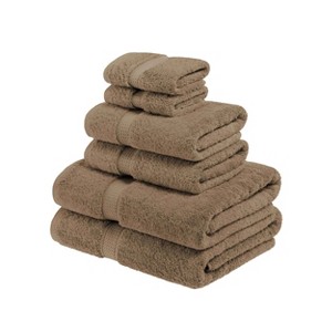Luxury Cotton Heavyweight Ultra-Plush 6 Piece Towel Set by Blue Nile Mills - 1 of 4