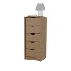 NicBex 5-Drawer Narrow Dresser Compact Storage Cabinet for Small Spaces, 5kg/Drawer Capacity, Smooth Pull-Out Mechanism for Bedroom/Closet - 3 of 4