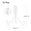 Unique Bargains Plastic Folding Clear Picture Frame Decorative Holder Stands 12 Pcs - 2 of 4