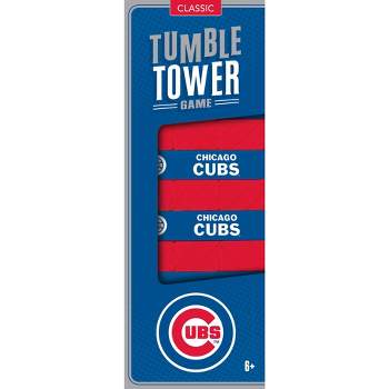 MasterPieces Real Wood Block Tumble Towers - MLB Chicago Cubs