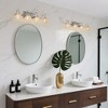 DAKAFUL Crystal Bathroom Vanity Light, Vanity Fixtures with Clear Textured Shades,Wall Sconce Over Mirror,for Bedroom/home decor - 4 of 4