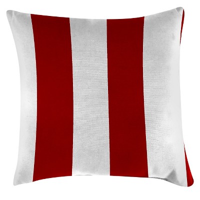 Jordan Set of Accessory Toss Pillows - Cabana Stripe Red