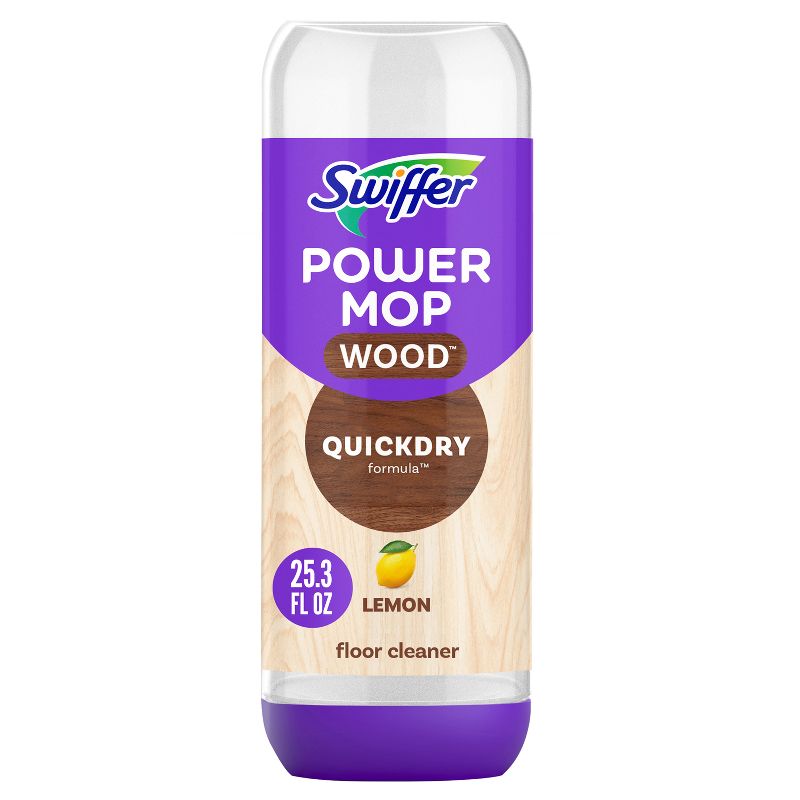 Swiffer Lemon Power Mop Wood Quick Dry Wood Floor Cleaning Solution, 1 of 12
