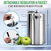 NutriChef 128 oz. Homebrew Double Wall Mini Keg Beer Dispenser with CO2 Regulator PKBRTP299 - 3 of 4