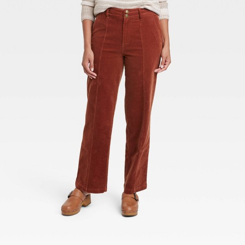 Wide leg outlet cord trousers womens