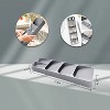 LunaLulinlk Kitchen Drawer Organizer Silverware Organizer for Kitchen Storage Tray Box for Cutlery Spoon Knife and Fork Partition Storage Gray - 2 of 4