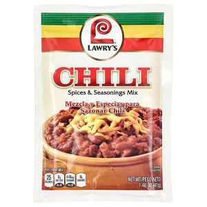 Lawrys, Chili, Spices & Seasonings Mix, 1.48 oz (41 g) - 1 of 2