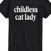 Men's - Instant Message - Childless Cat Lady White Short Sleeve Graphic T-Shirt - 2 of 4