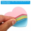 Unique Bargains Heart Shape Bright Colorful Sticky Notes 100 Sheets/Pad - image 4 of 4