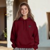 Dalix Butterfly Embroidery Relaxed Hoodie Soft Fleece Sweatshirt Drawcord Fit Lounge Womens - 4 of 4