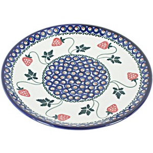 Blue Rose Polish Pottery 401 Millena Dessert Plate - 1 of 2