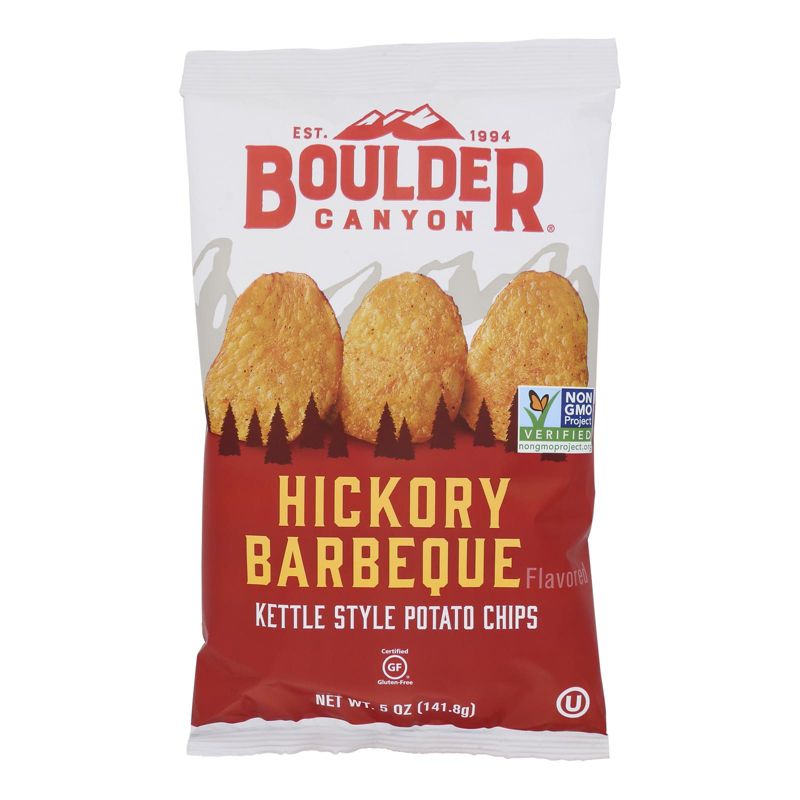 Boulder Canyon Hickory Barbeque Kettle Chips - Case of 12/5 oz, 2 of 6